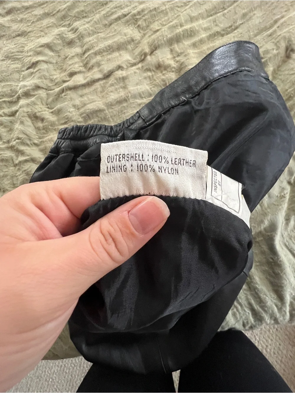 Vintage 90’s Grunge Alternative Punk Jon Lawrence Genuine Black Leather Skirt